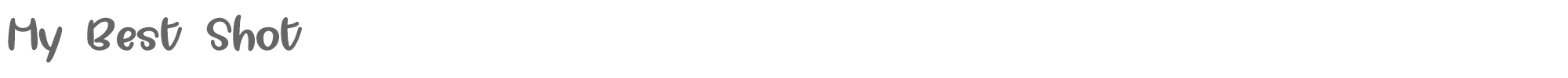 My Best Shot My Best Shot - TTF.ttf font preview